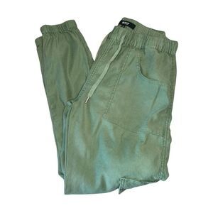 Hudson Women Cargo Jogger Sweatpants In Mistletoe Green Size Small